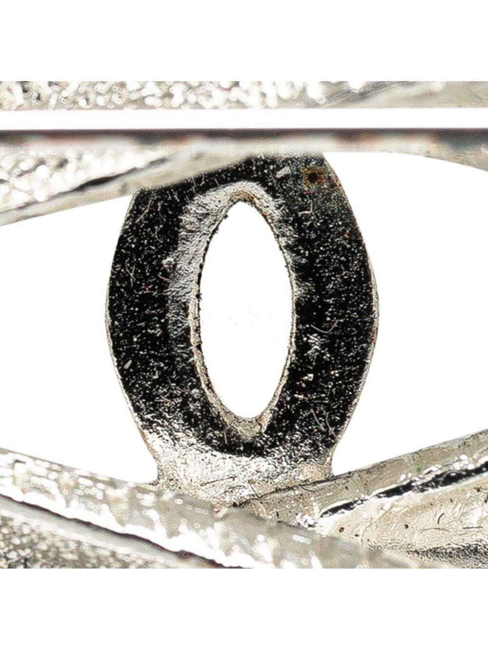 Chanel Cc Logo Brooch Silver-Tone Metal #276139C74B - Picture 6 of 7